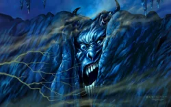 Used as the book cover for Bec from the 4th book of the Demonata Series by Darren Shan. Published in 2006 book cover