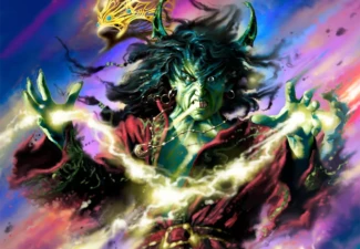 Cover art by Melvyn Grant for *The Crown of Kings*, part of Steve Jackson’s Sorcery! series, Scholastic, 2003. The Crown of Kings — book cover art by Melvyn Grant