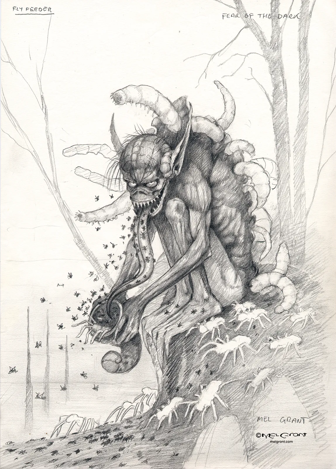 Alternate Fear of the Dark concept sketch