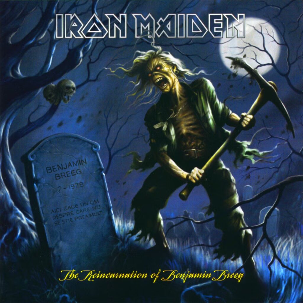 Iron Maiden The Reincarnation of Benjamin Breeg album cover illustrated by Melvyn Grant