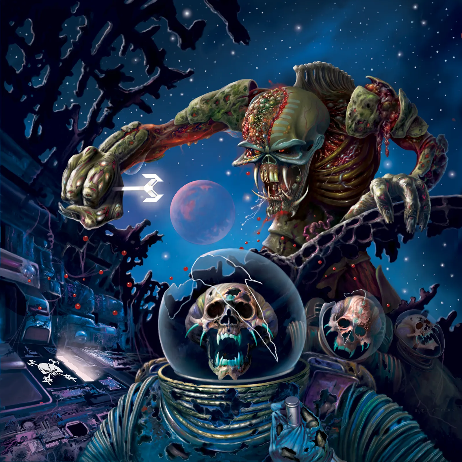 The Final Frontier album artwork illustrated by Melvyn Grant for Iron Maiden